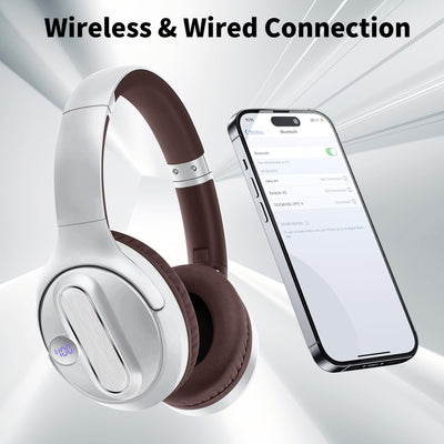 Headset Wireless Bluetooth Headset Power Digital Display