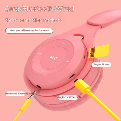 Wireless Headset Bluetooth Folding Headset